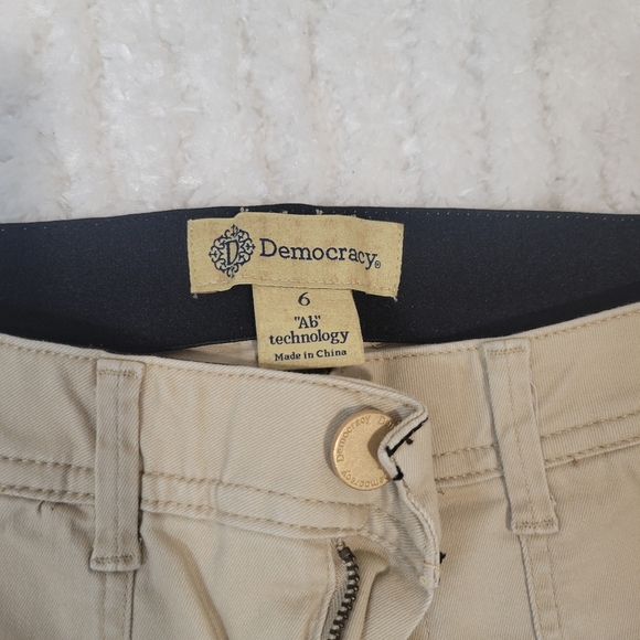 Democracy Khaki Utility Pants - Picture 2 of 6